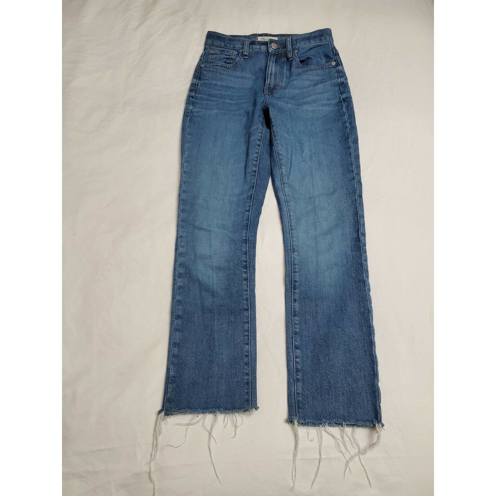 Madewell The High Rise Slim Boyjean Women’s Size 23 Raw Hem